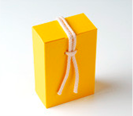 Cardboard Gift Box with a Very Original Fastener