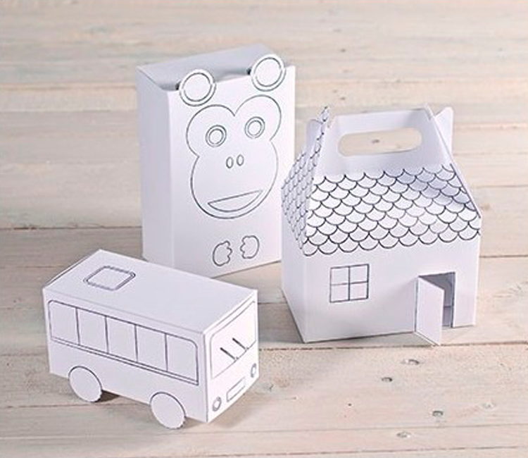 Schachtel-Kit zum Ausmalen Schachtel-Kit zum Ausmalen