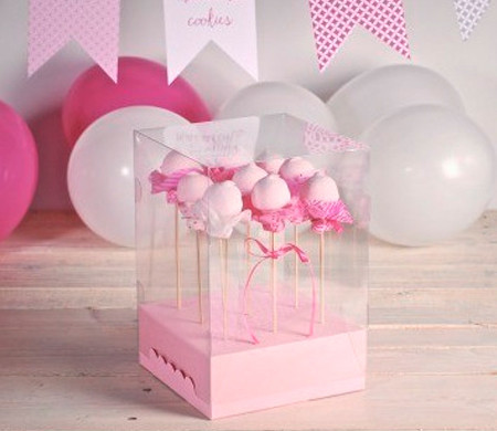 Clear boxes for cake pops