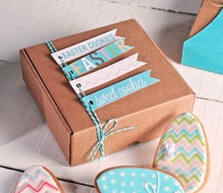 Self-assembly box for cookies