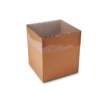 Box for Cakes and Pies, with a Clear Lid