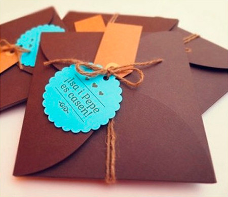 Handmade wedding invitations