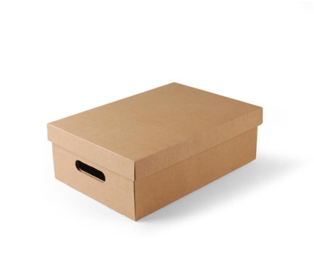 Cardboard box with lid for vegetables.
