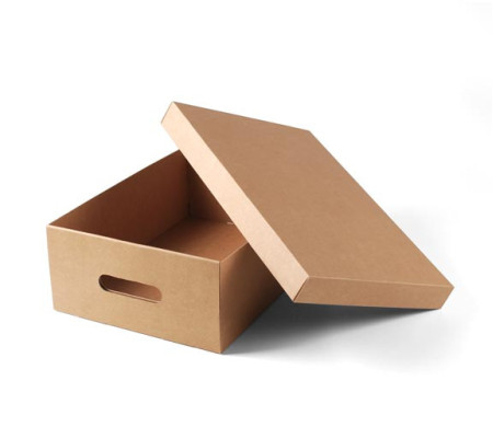 Cardboard box with lid for vegetables.