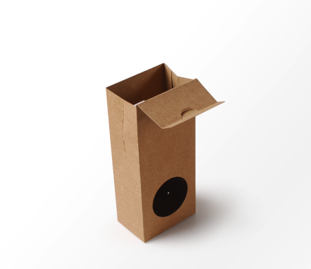 Box with window for food