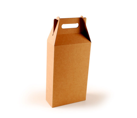 Box for wines and Cava, with carry handle to hold two or three bottles