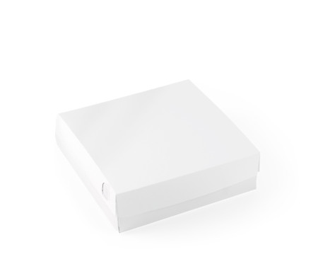Square box with a lid for sushi mixes