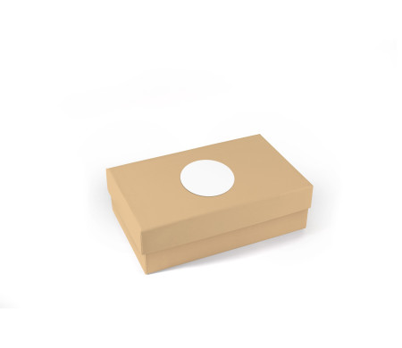 Rigid rectangular box of lined cardboard