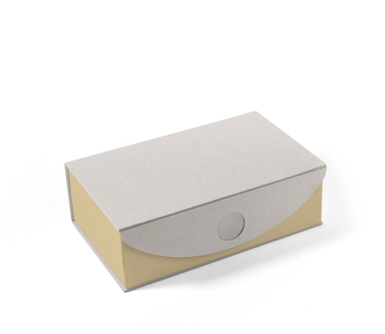 Rectangular box made of rigid ecological cardboard, assembled. Rectangular box made of rigid ecological cardboard, assembled.