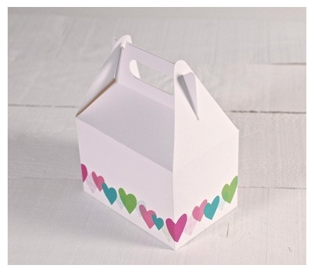 Box - Hearts pattern 