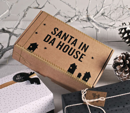 Christmas wall sticker "Santa in da house"