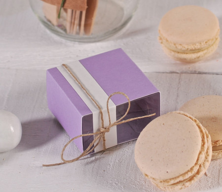 Single macaron box 