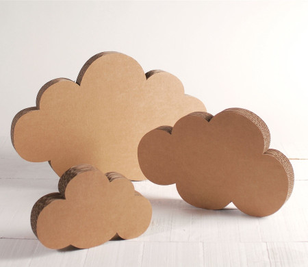 Decorative Cardboard Clouds, 3-Piece Kit!