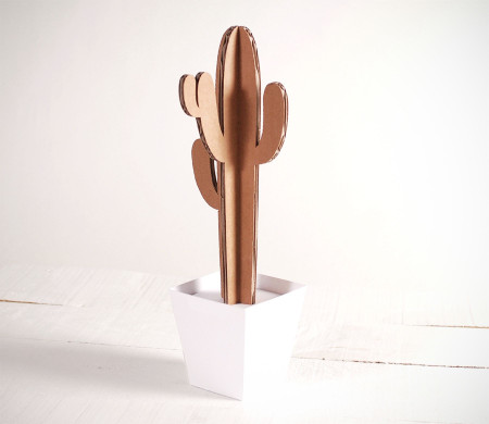Tall Cardboard Cactus. In Several Colours!