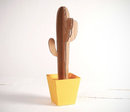 Tall Cardboard Cactus. In Several Colours!