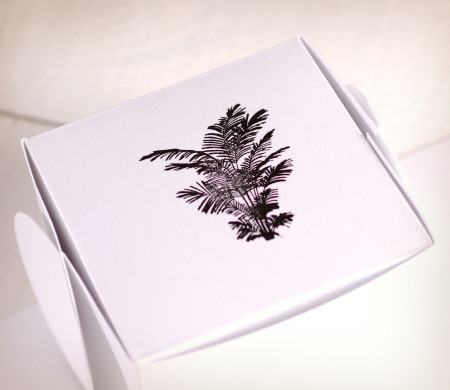 Large tropical leaf stamp
