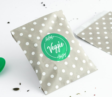 Grey Polka-dot Printed Bags