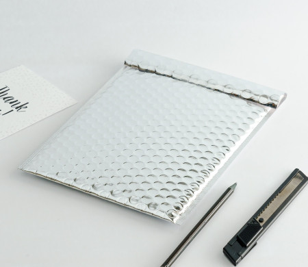 Gloss-finish delivery envelopes.
