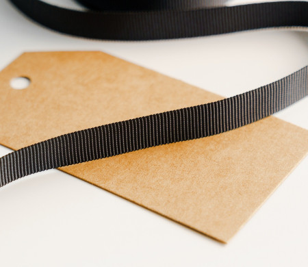 Black grosgrain ribbon