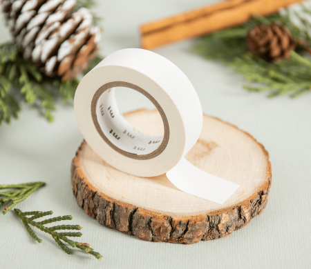 Washi tape white matte
