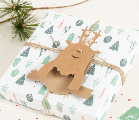 Die-cut Rudolph accessory