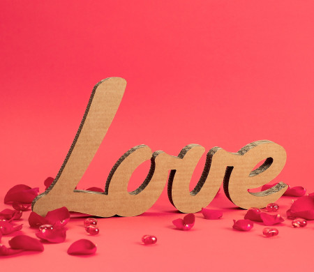 LOVE Cardboard Letters