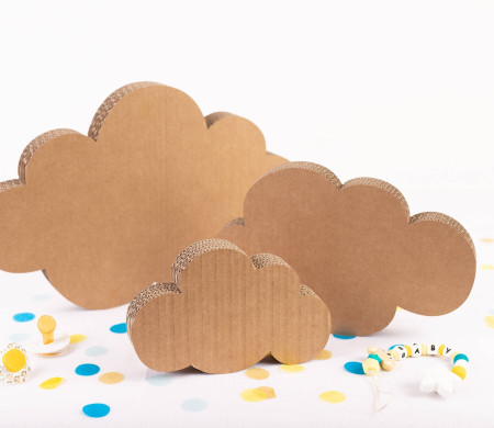 Decorative Cardboard Clouds, 3-Piece Kit!