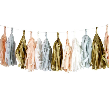 Party garland with tassels