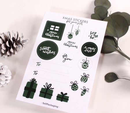 Christmas gift stickers Kit