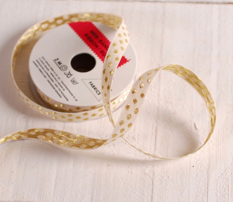 Gold gift ribbon Gold gift ribbon