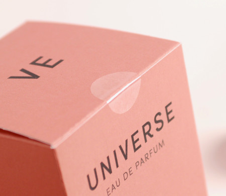 Transparent sticker for deliveries.