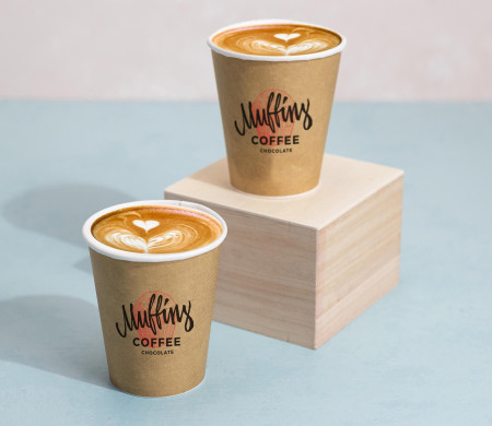 Kraft card cup 8oz