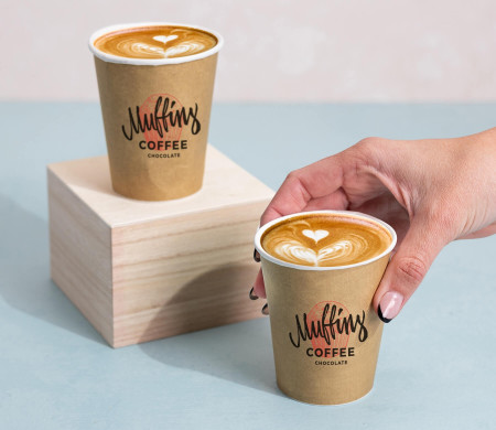 Kraft card cup 8oz