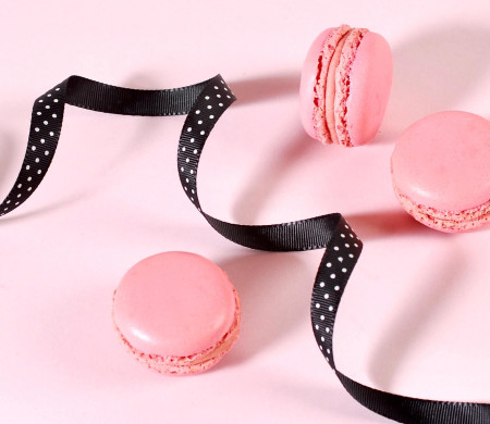 Black and White spotty Grosgrain ribbon