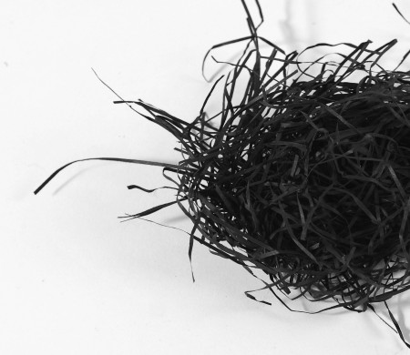 Paper shavings for cardboard boxes