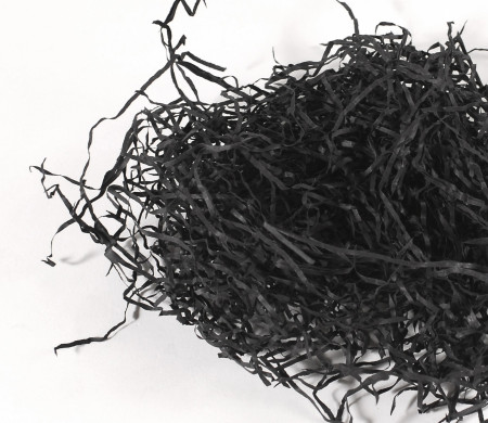 Paper shavings for cardboard boxes