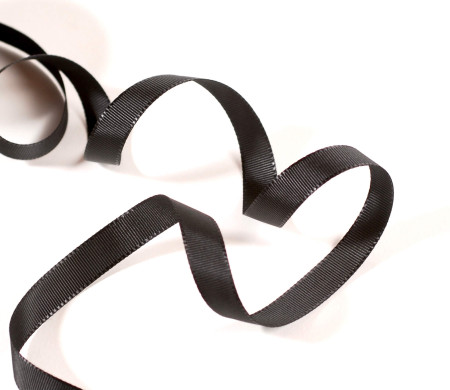 Black grosgrain ribbon