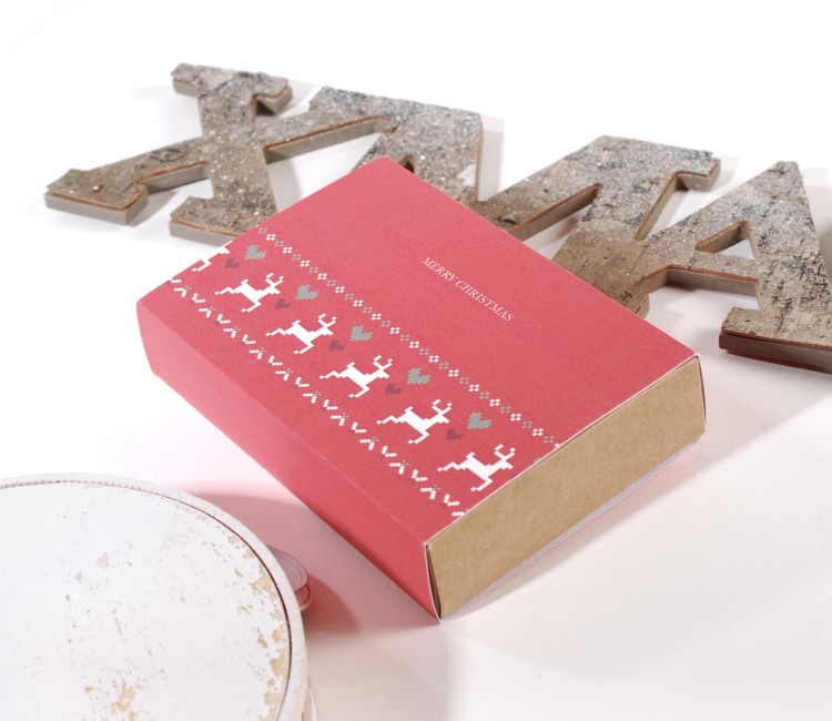 Gift card box with Christmas print Gift card box with Christmas print