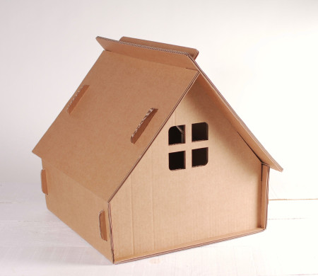 Cardboard house for Children or Cats - Cardboard Toys