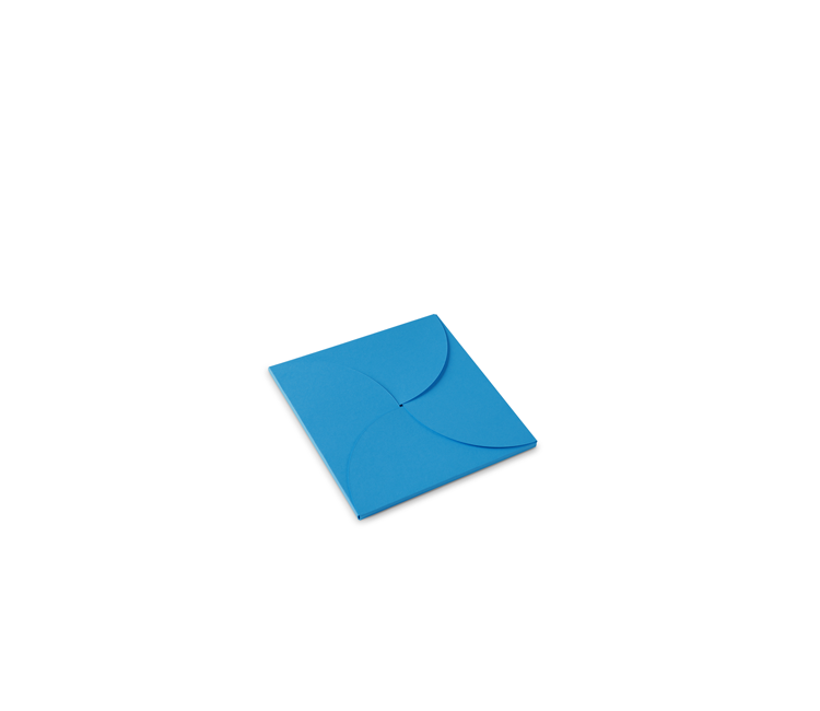 Flat gift box for square cards Flat gift box for square cards