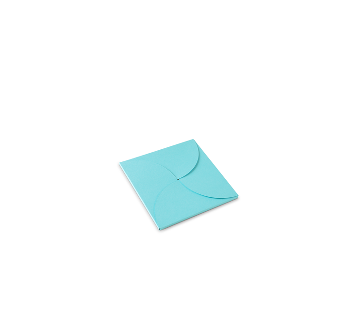 Flat gift box for square cards Flat gift box for square cards