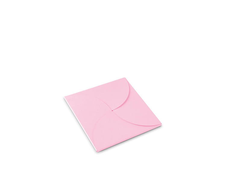 Flat gift box for square cards Flat gift box for square cards