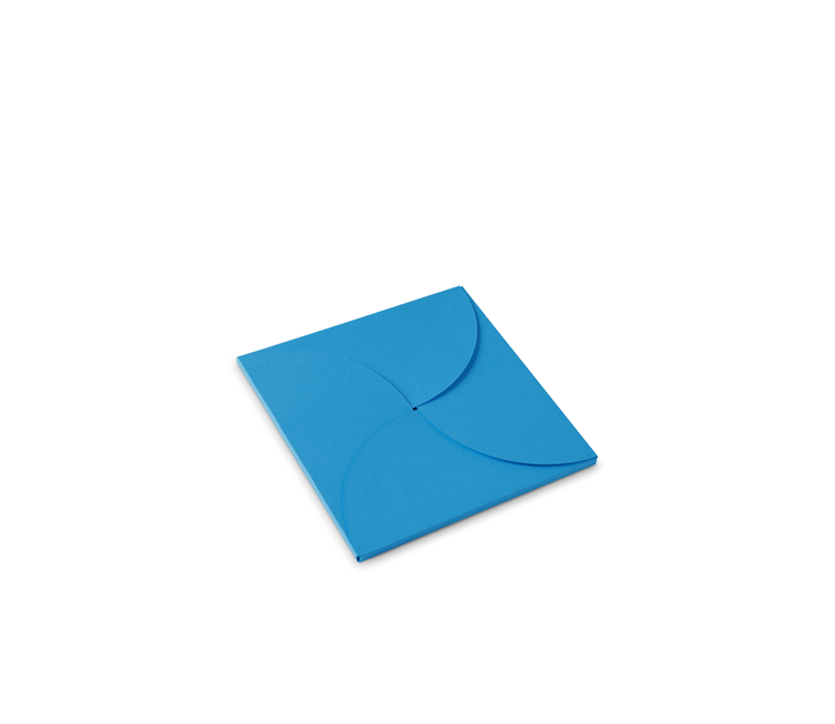 Flat gift box for square cards Flat gift box for square cards
