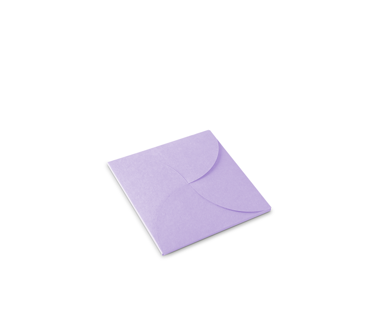 Flat gift box for square cards Flat gift box for square cards