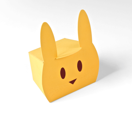Cardboard Box Shaped like a Sweet Bunny