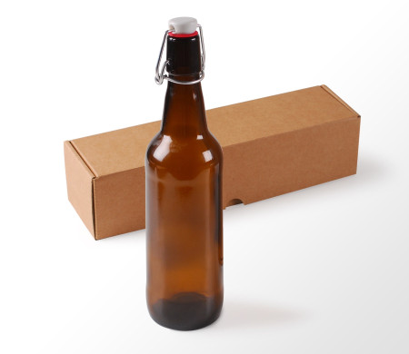 Beer Bottle, To Package Beer with a Box and Label