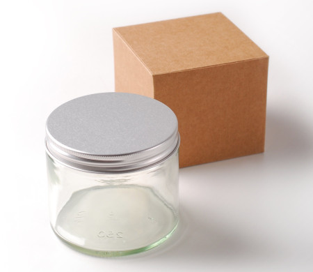 Glass Bottle for scented Creams or Candles
