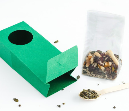 Box with window for food