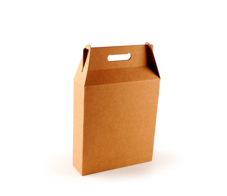 Box for wines and Cava, with carry handle to hold two or three bottles