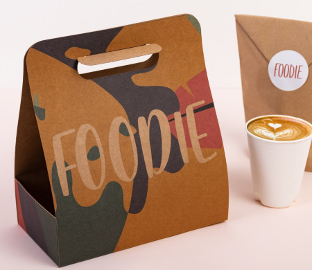 Take-away food container. The most versatile container for food trucks